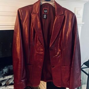 Vintage genuine leather gap jacket *90s*
